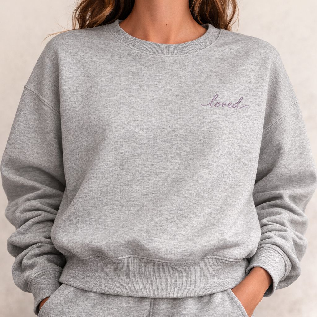 Long sleeved cropped sweatshirt